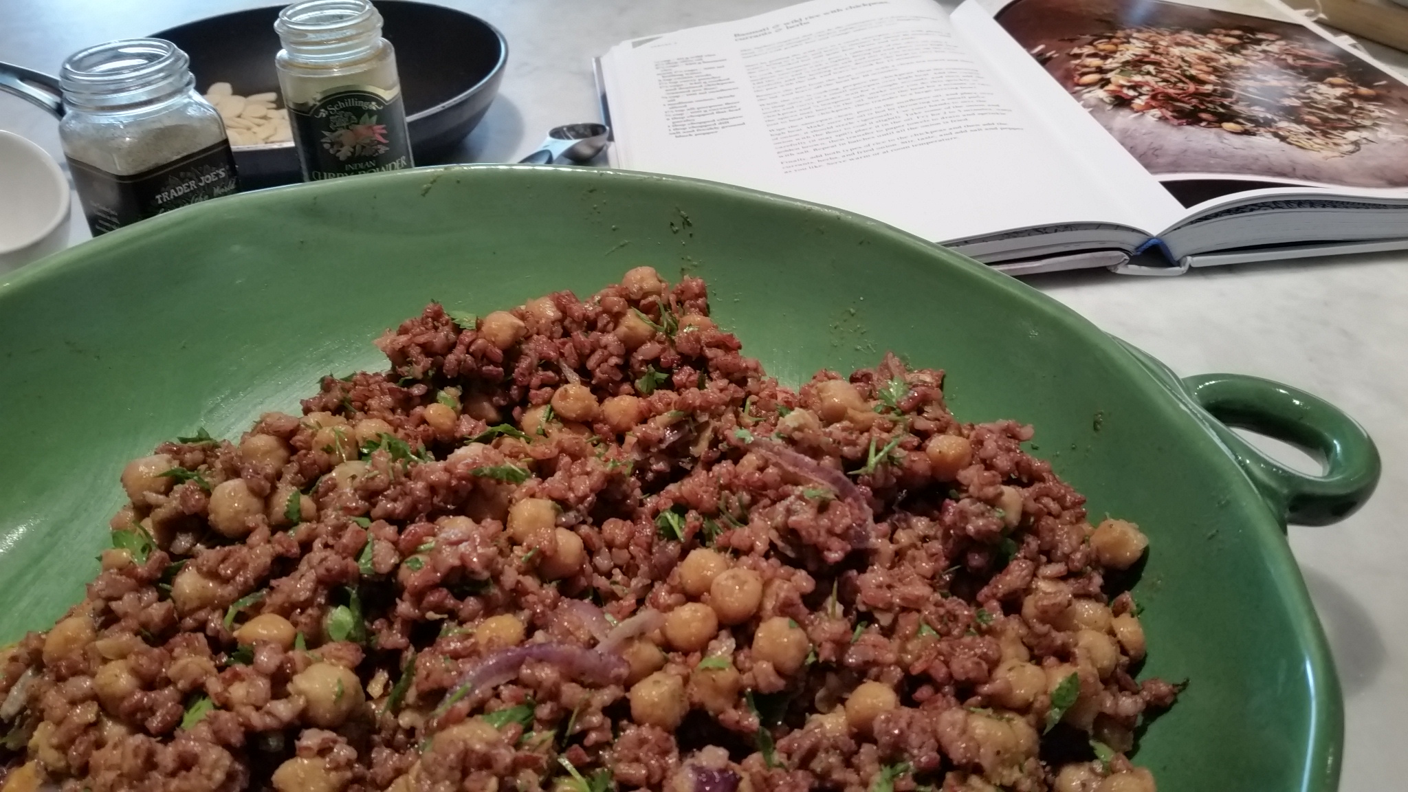 garbanzo bean and rice salad